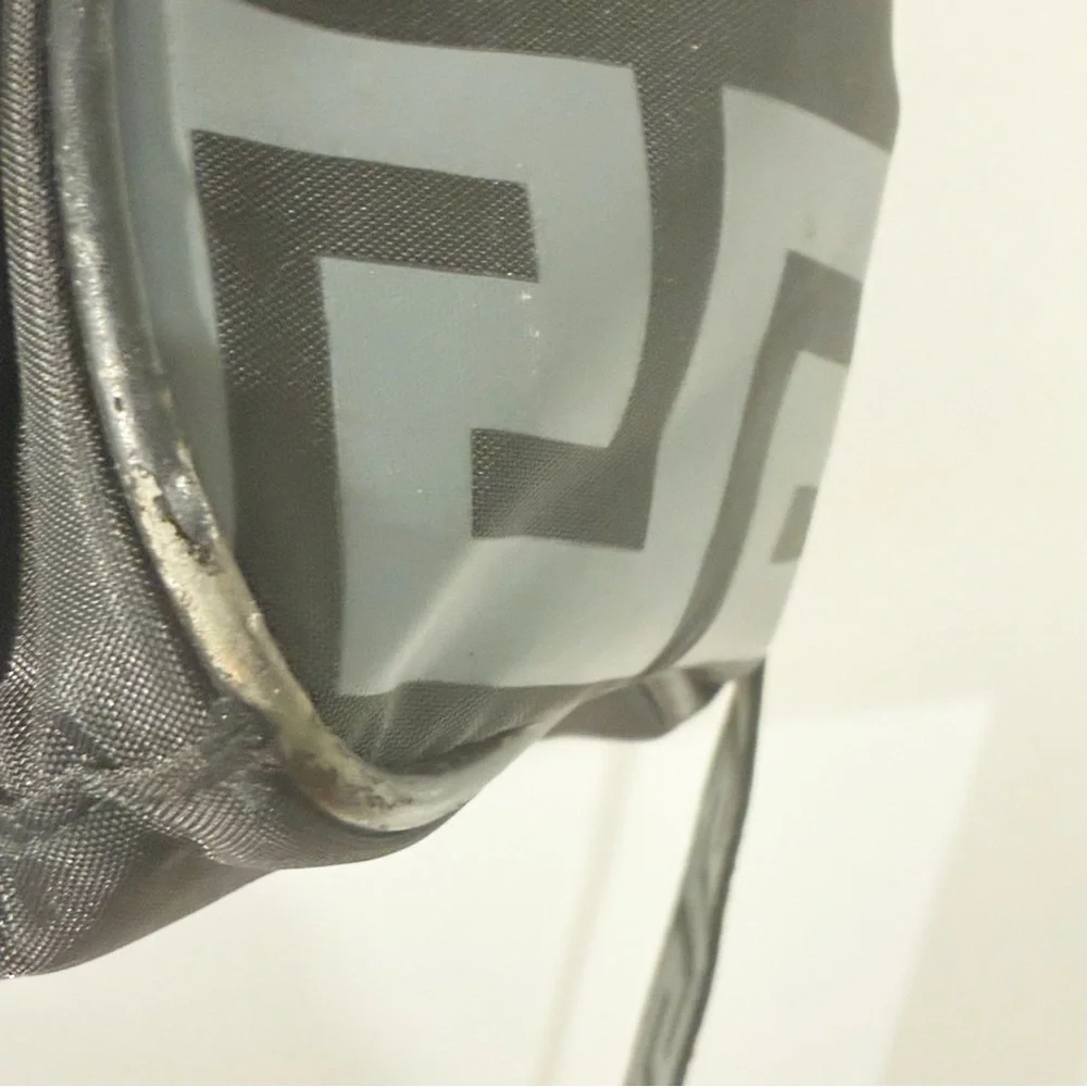 Versace Parfums Duffle Bag Black Greca Design Overnight‎ Weekender Travel Bag